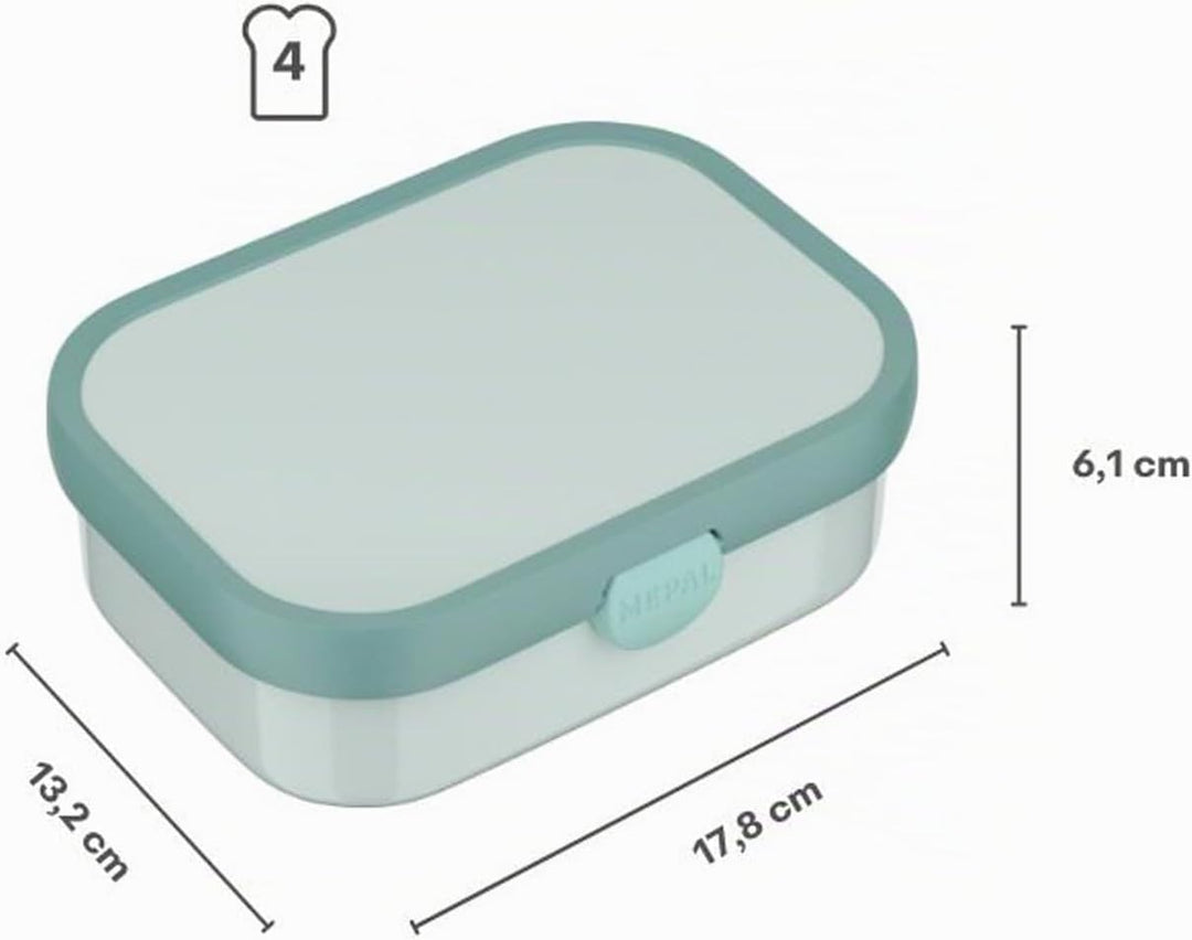Mepal - Lunchbox Campus - Bento Lunchbox Für Kinder - Brotdose Mit Bento-Fach &amp; Gabel - Meal Prep Bo