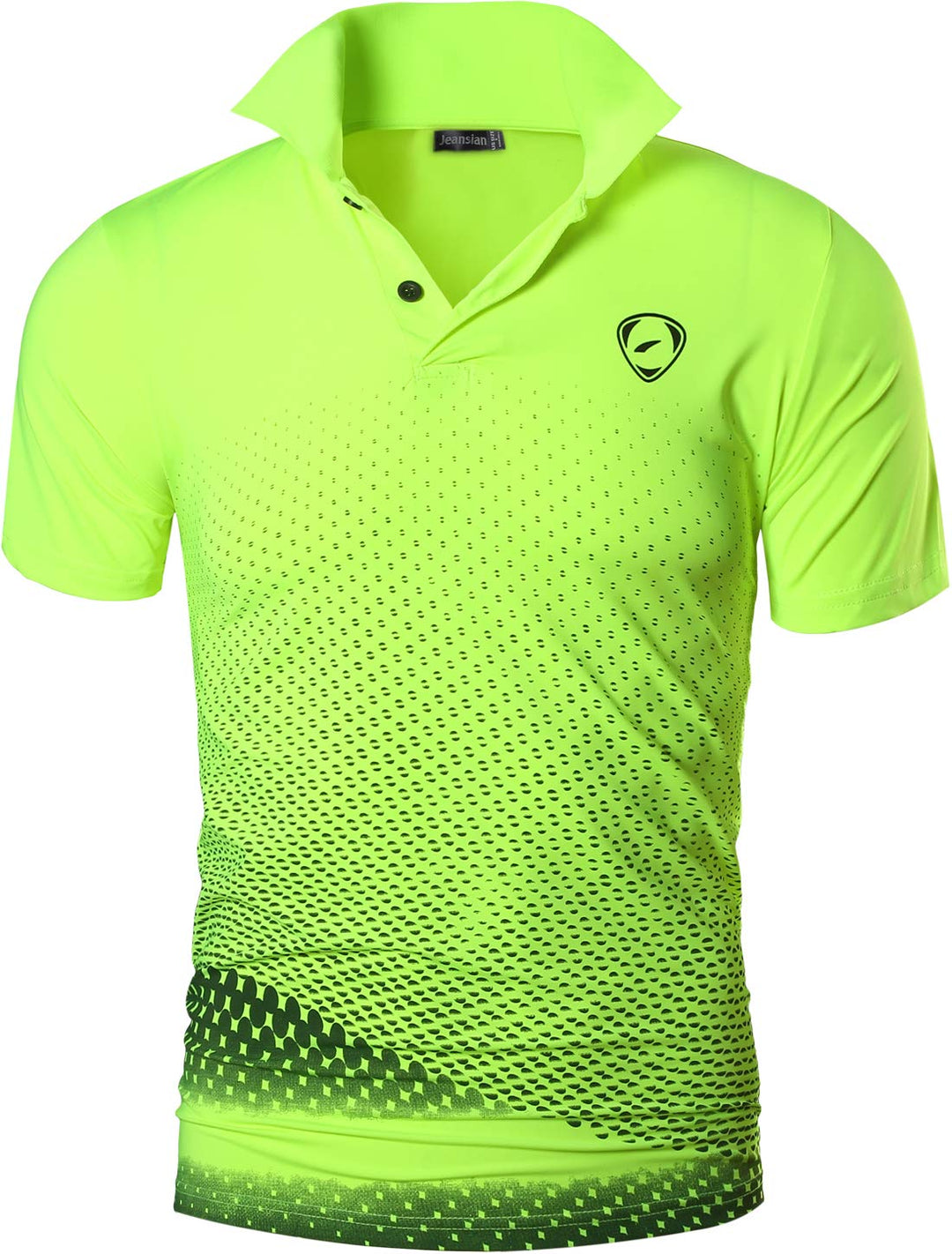 Jeansian Herren Kurzarm Passform Sport Polo Tee Shirts T-Shirts Tops Poloshirt Golf Tennis Picklebal