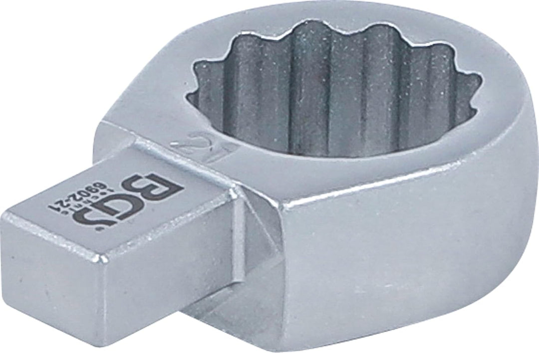 BGS 6902-21 | Einsteck-Ringschlüssel | 21 mm | Aufnahme 9 x 12 mm, 21 mm