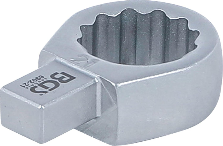 BGS 6902-21 | Einsteck-Ringschlüssel | 21 mm | Aufnahme 9 x 12 mm, 21 mm