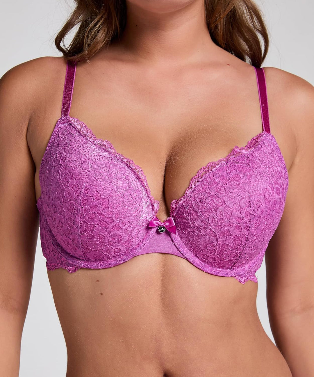 Hunkemöller Vorgeformter Push-up-Bügel-BH Marine 70B Cattleya Orchid, 70B Cattleya Orchid