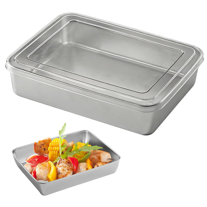 Kastenform Kuchen 28 x 22.5 x 6 cm Brotbackform Edelstahl Brotbackform für Brot, Kuchen, Tiramisu, T
