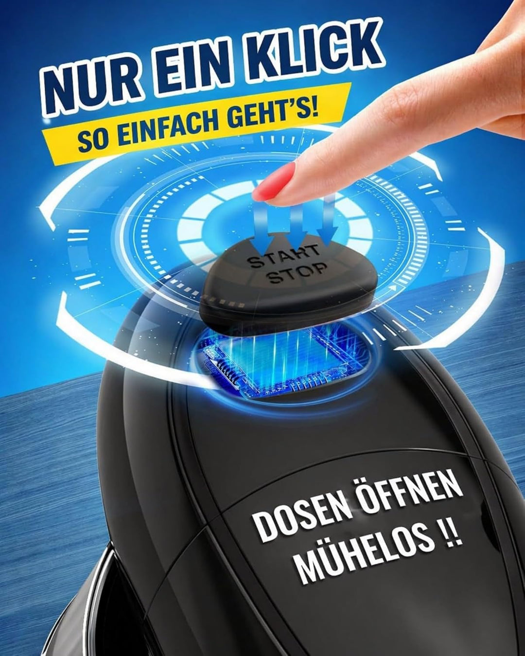 Elektrischer Dosenöffner, One Touch Automatisch Kabellos, Glatte Schnittkante Sicher, Für Senioren S