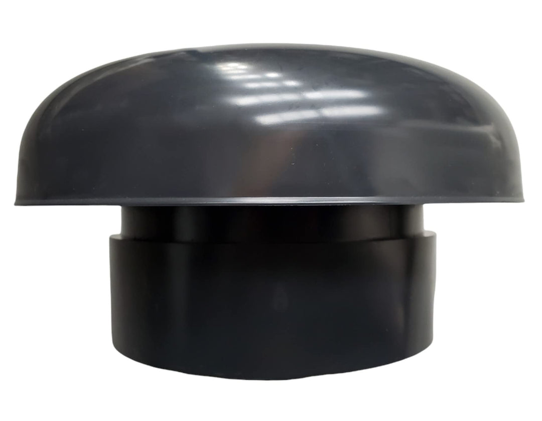 Lüftungskappe PVC Ø 100 mm Schiefer mit Moskitonetz