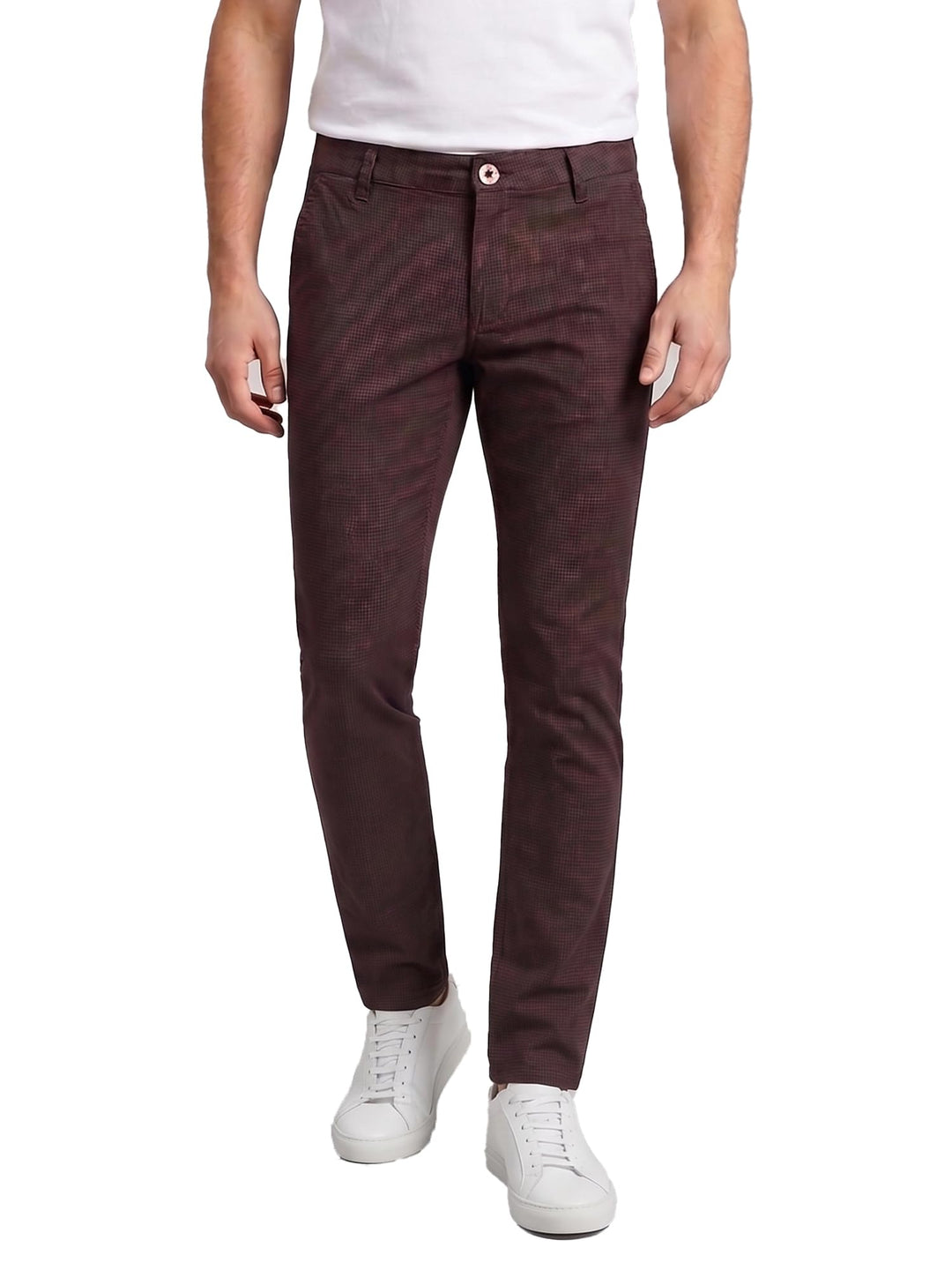 Rock Creek Herren Chino Hose Slim Fit Business Hosen RC-2154 29W / 30L Weinrot, 29W / 30L Weinrot