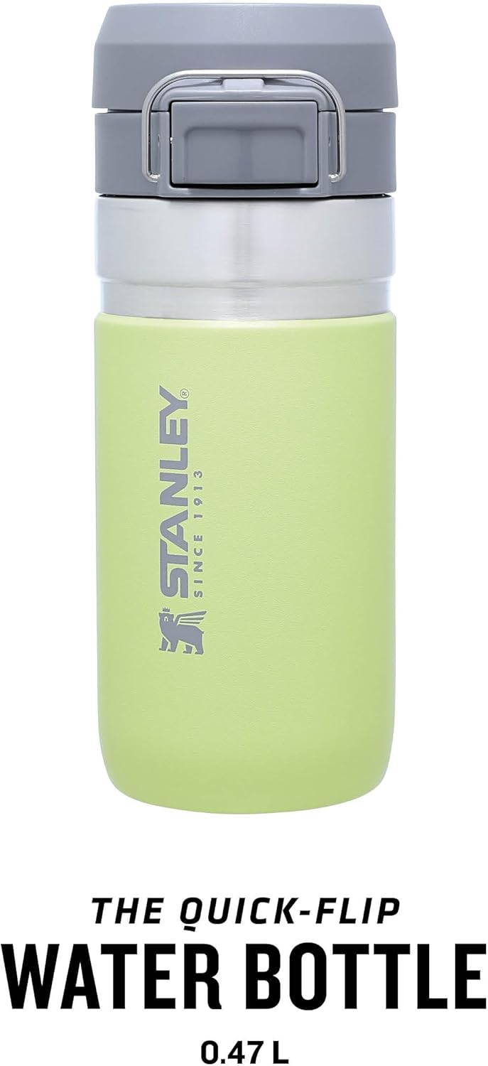 Stanley Quick Flip Trinkflasche Edelstahl 0.47L - Hält 7+ Stunden Kalt - Wasserflasche BPA-Frei - Sp