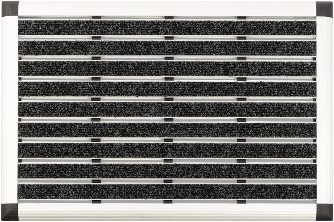 etm Alu Fussmatte Elegant Mat - effektiv reinigender Fussabtreter - Schmutzfangmatte in 2 Grössen -