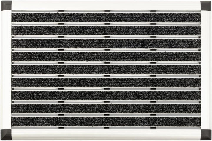 etm Alu Fussmatte Elegant Mat - effektiv reinigender Fussabtreter - Schmutzfangmatte in 2 Grössen -