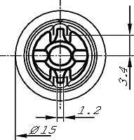 Bosch 0132801143 Stellelement, Leuchtweiteregulierung