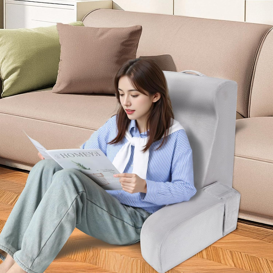 Babenest Lesekissen mit Abnehmbare Armlehnen, Komfortabel und Leicht Rückenkissen für Bett und Sofa,