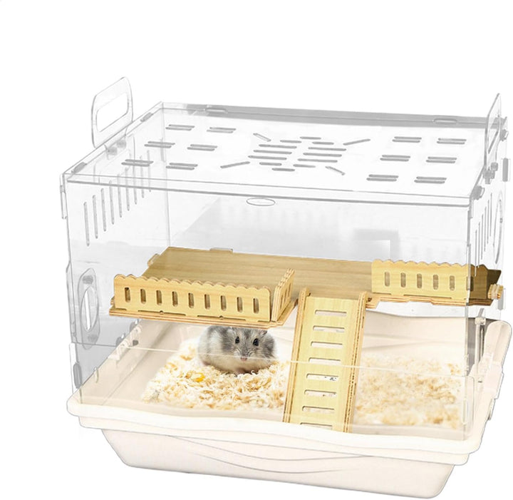 Clear Hamster Lebensraum, grosser Hamsterkäfig | Hamster Lebensraum Haustier Beobachtung Tierkäfig |