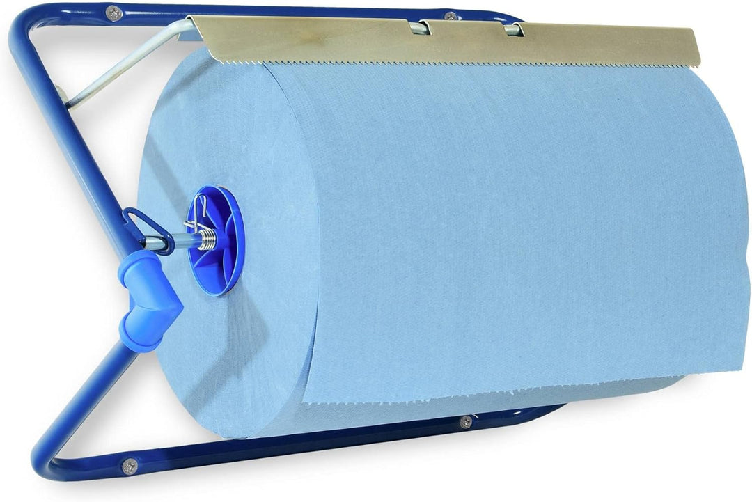 Wandhalterung für Putztuchrollen | für Industrierolle bis 40 cm Breite | Putzrollenhalter für Werkst