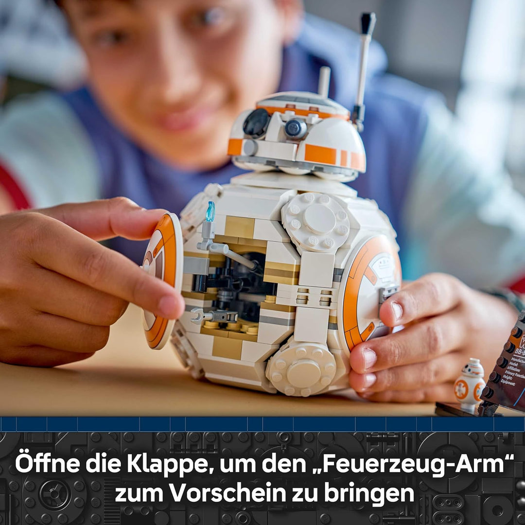 LEGO Star Wars 75452 Der Astromech-Droide BB-8 - Spielzeug mit drehbarem Kopf & rollendem Rad - DIY