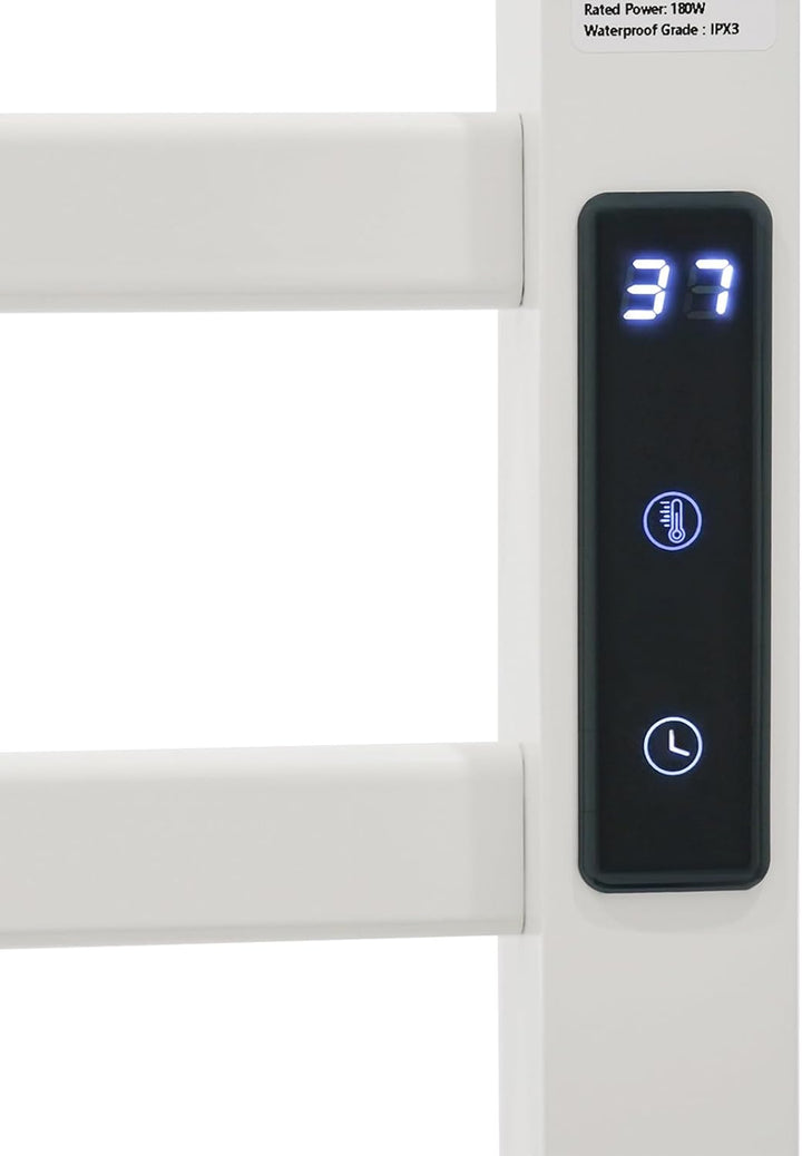 Handtuchheizkörper Elektrisch 180W Freistehend Zweireihige Handtuchtrockner, Handtuchwärmer ohne Boh