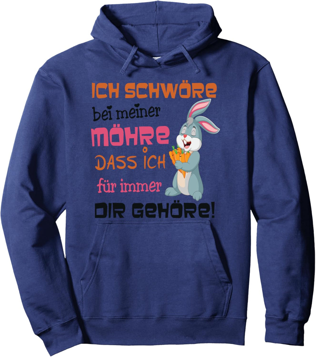 Ich schwöre bei meiner Möhre Verlobung oder Valentinstag Pullover Hoodie