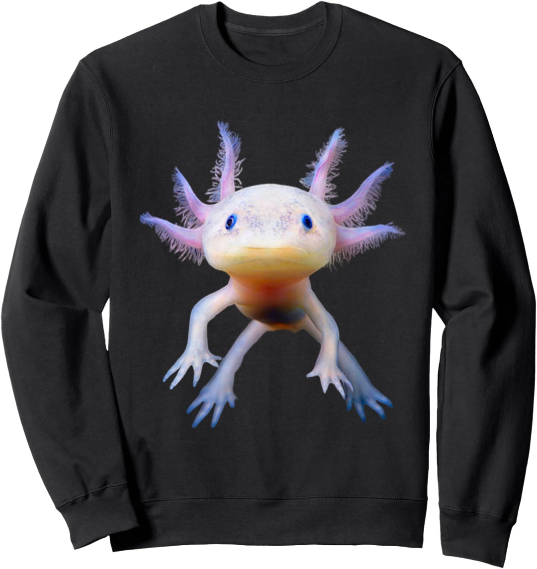 Axolotl Mexican Walking Fish Cute Amphibian Axolotl Sweatshirt