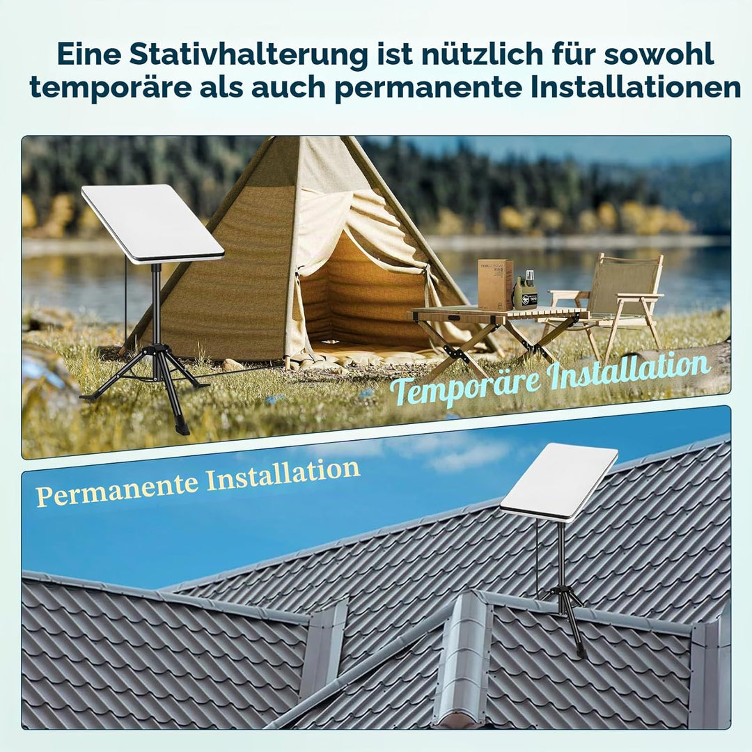 Stativständer für Starlink Gen 3, tragbares Stativ mit Starlink Gen 3 Rohradapter und 60-95 cm Teles