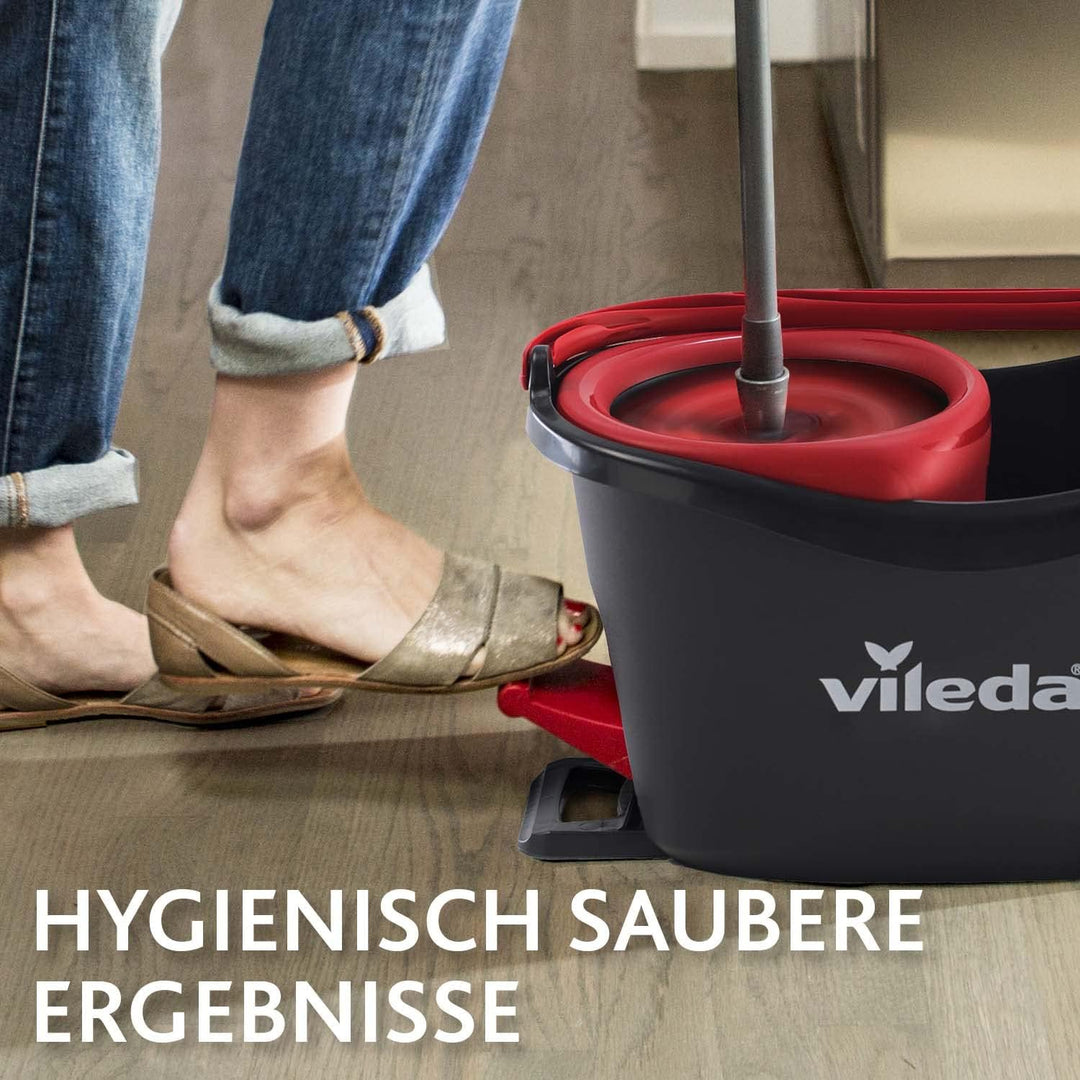 Vileda Turbo 2in1 EasyWring&Clean Ersatzköpfe | Mikrofaser Moppkopf für hygienische Bodenreinigung |