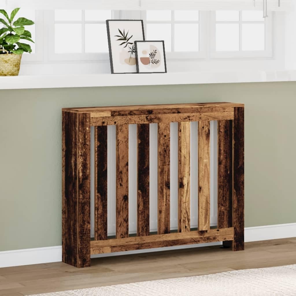 vidaXL Heizkörperverkleidung Altholz-Optik 104x20x82 cm Holzwerkstoff Altholz 104 x 20 x 82 cm, Alth