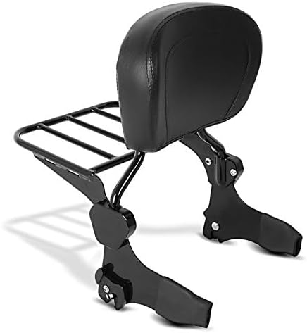 Sissy Bar + Gepäckträger + Docking-Kit für Harley Davidson Street Glide 06-08 schwarz