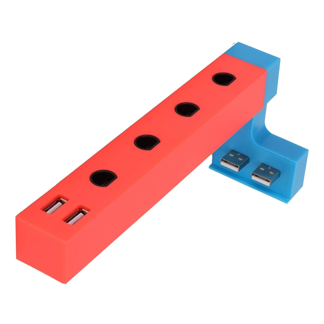Sxhlseller Game Adapter, für Wired Controller Gamepad, für NSW Game Console, 4 Ports Adapter mit 2 U