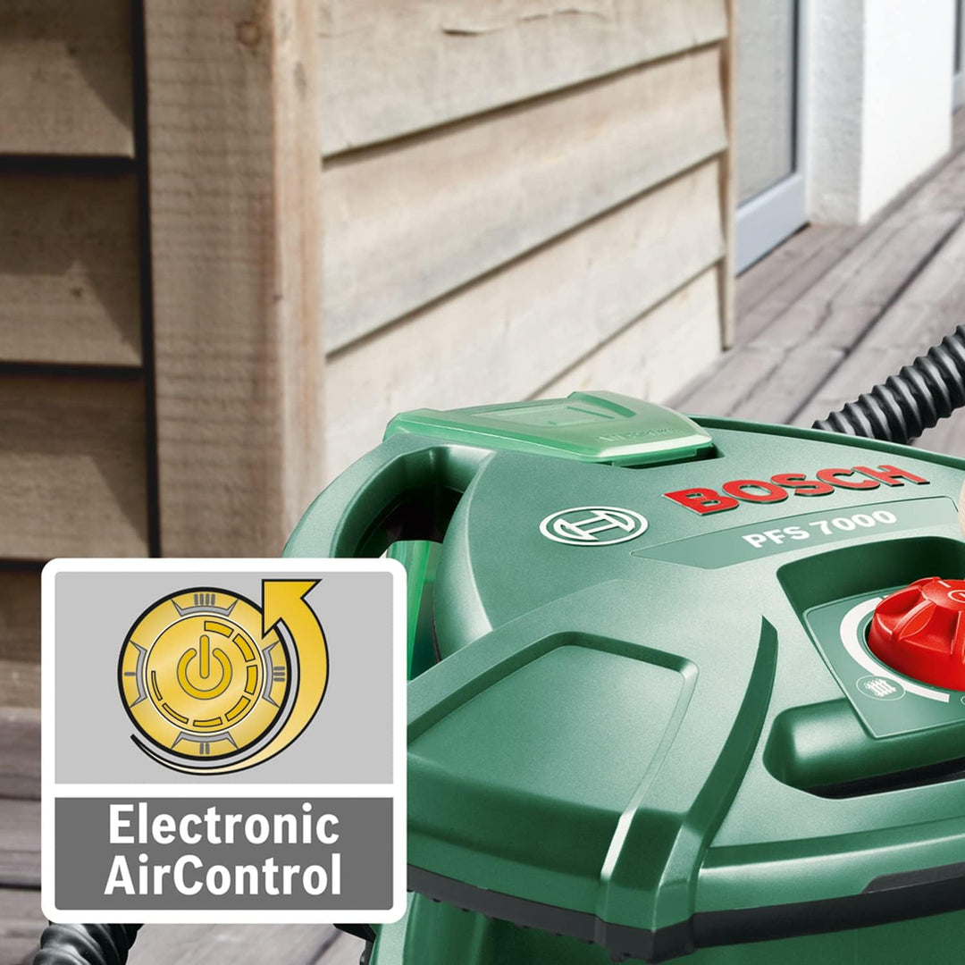 Bosch Farbsprühsystem PFS 7000 (1400 W, 2x Farbbehälter 1000 ml, 3x Düsen für Wandfarben, Lackfarben