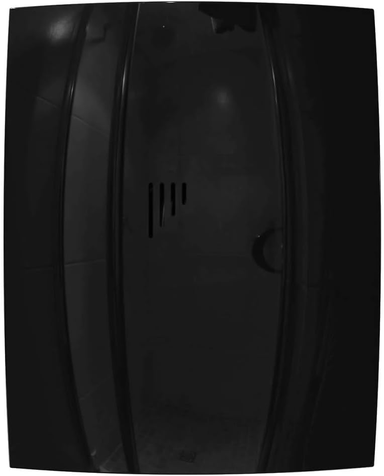 Vlano WING 100 Black Standard Badlüfter mit Rückschlagklappe, 90 m³/h, 25 dB(A), 100 mm Durchmesser,