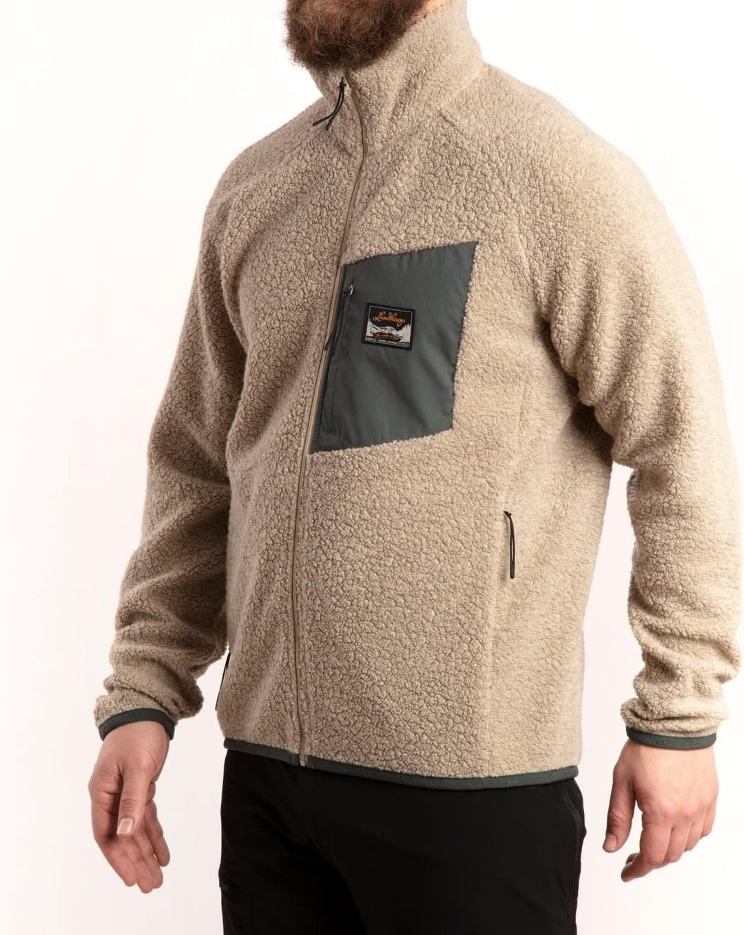 Lundhags Flok Wool Pile Men Schwarz S, Schwarz S