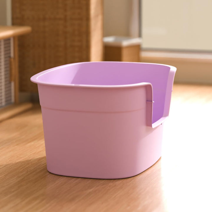 Katzenklo XXL, gross Katzentoilette hoher Rand Design für Kätzchen-Komfort, einfache Reinigung, gerä