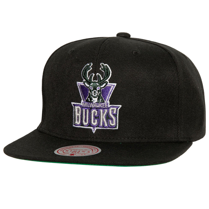 Mitchell & Ness NBA Snapback Cap Side Jam HWC Milwaukee Bucks Black