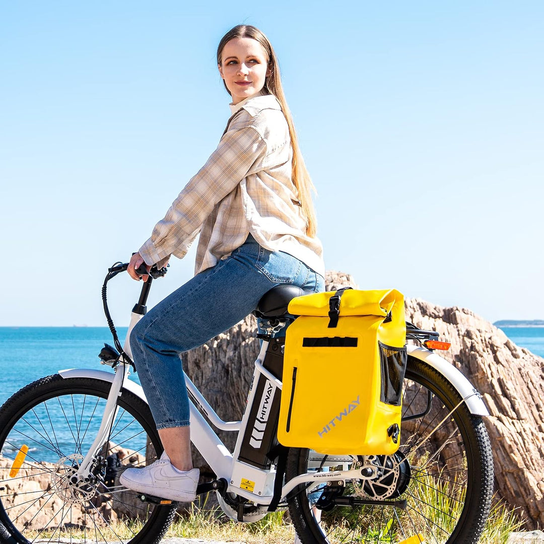 HITWAY 3in1 Fahrradtasche-29L-Geeignet als Umhängetasche - Gepäckträgertasche -Rucksäcke für Radspor