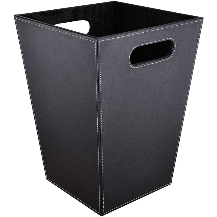 GORESE Papierkorb Büro -Quadrat Papierkorb aus Leder, modernes Design, Mülleimer für Küche, Bad, Bür