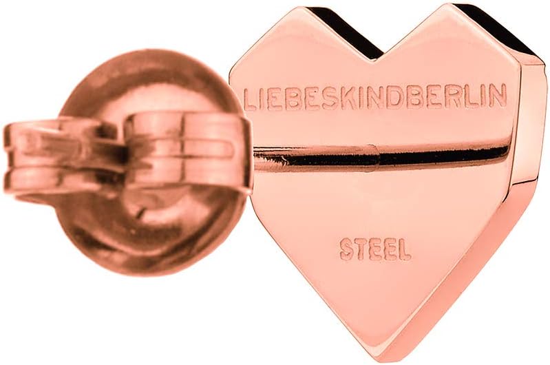 LIEBESKIND BERLIN Herz Ohrstecker – Silber, Gold, Roségold & Schwarz – klein & gross – Damenschmuck