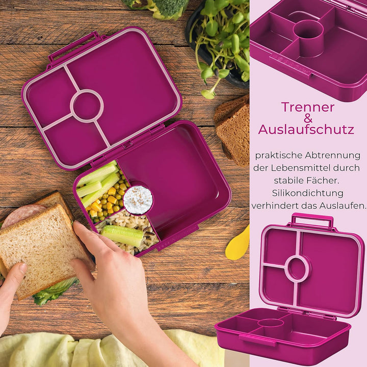 My Vesperbox® Brotdose für Kinder mit Fächern [BIA] - Lunchbox mit Trennfächern - Bento Box - Jausen
