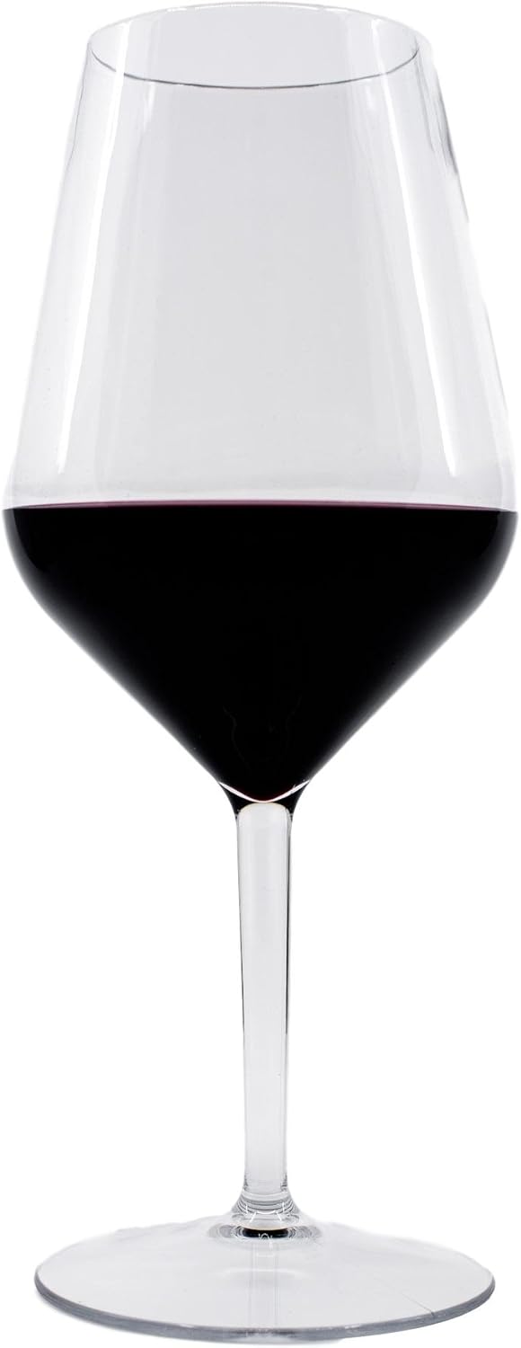 hochwertige Tritan Plastik Weingläser | Unzerbrechliche Mehrweg Rotwein Gläser | Wiederverwendbar un
