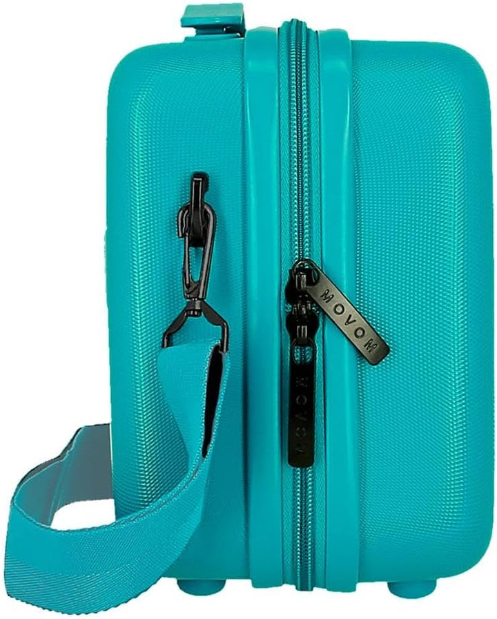 MOVOM Wood Trousse de Toilette cabine, bagage, intérieur à Deux compartiments, en ABS résistant et l