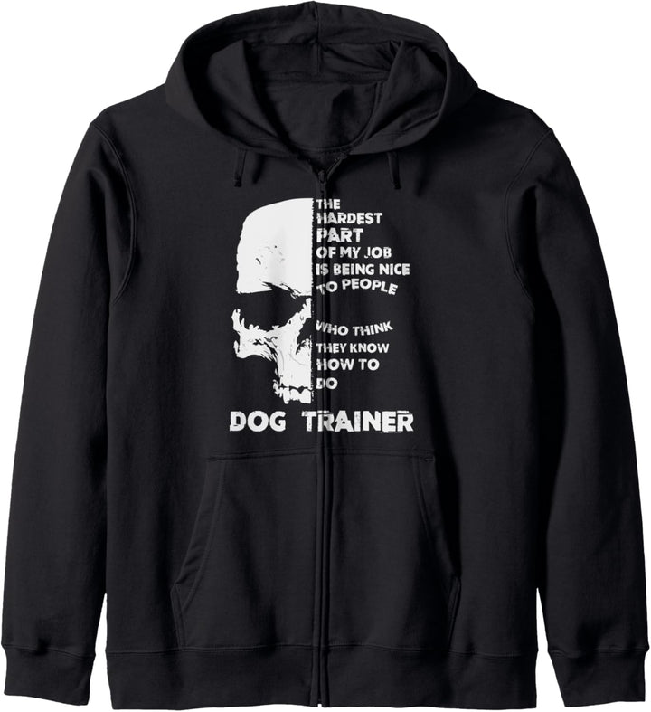 Hundetrainer Totenkopf Hundetrainer Hundetrainer Schulwelpenbesitzer Kapuzenjacke