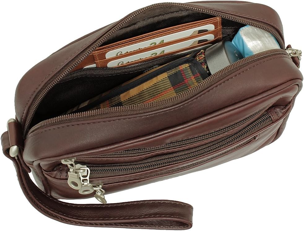 Branco Business Herren Handgelenktasche Herrentasche Damen Tasche Leder schwarz | braun | natur - se