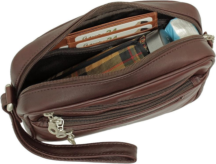 Branco Business Herren Handgelenktasche Herrentasche Damen Tasche Leder schwarz | braun | natur - se