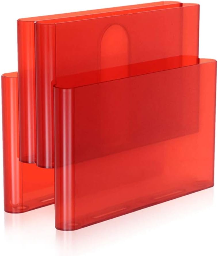 Kartell Magazine Rack, Orangerot Zeitungsständer Rot, Zeitungsständer Rot