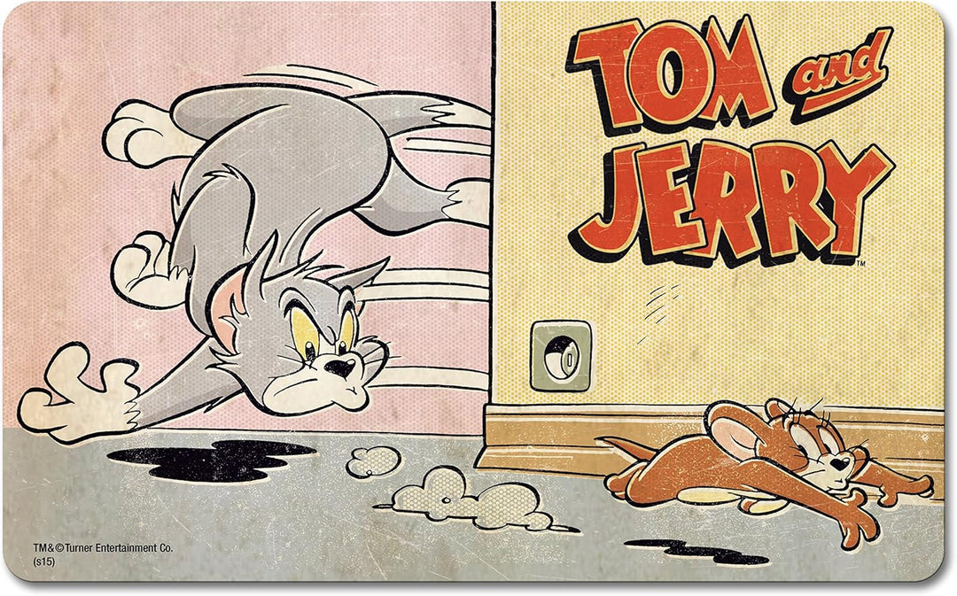 Logoshirt® Tom & Jerry I Abenteuer I Frühstücksbrettchen I Schneidebrett I 23x14cm I 4er Set I spülm