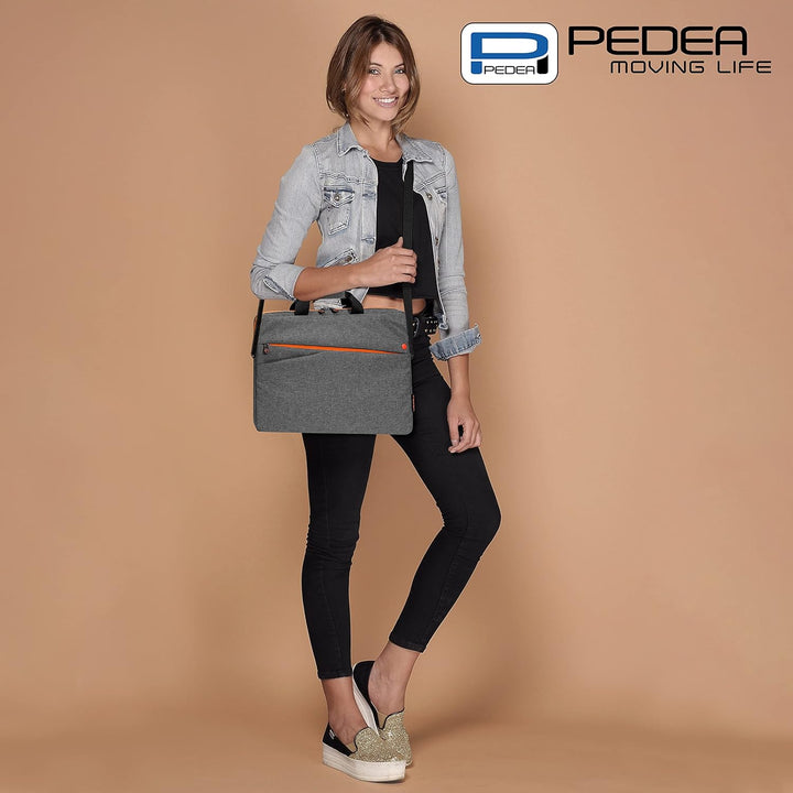 Pedea Laptoptasche Fashion Notebook-Tasche bis 17,3 Zoll (43,9 cm) Umhängetasche mit Schultergurt, g