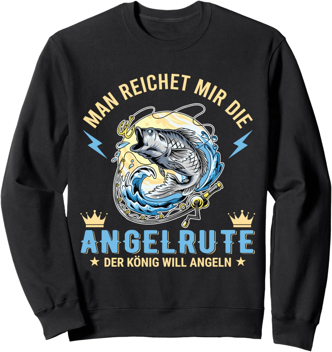Angler und Fischer Spruch für Angelurlaub zum fischen Sweatshirt