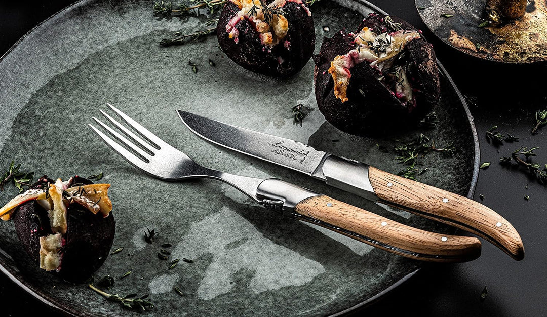 Laguiole Style de Vie Steakmesser Luxury Line, 6-teilig, Eichenholz