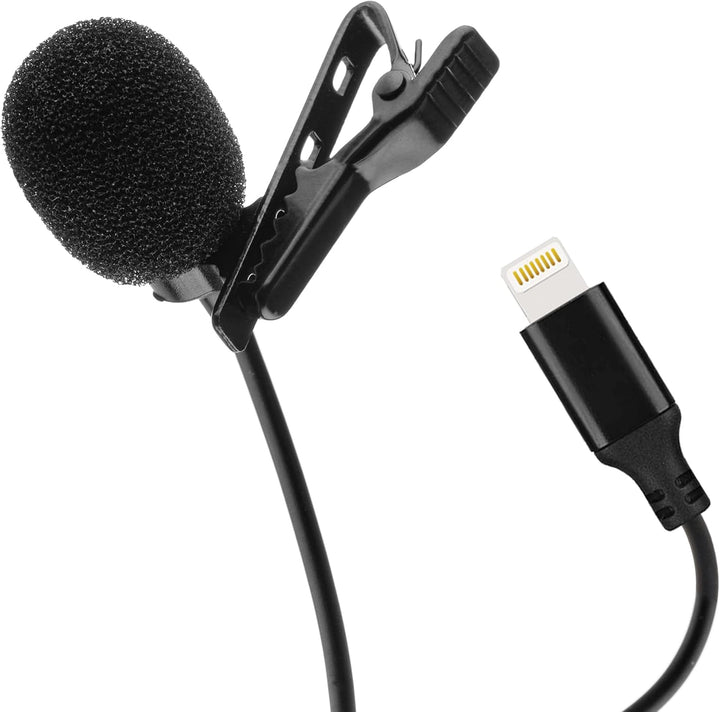 MOJOGEAR Lavalier Mikrofon mit Lightning-Anschluss – 3 Meter langes Kabel – Speziell Kompatibel mit