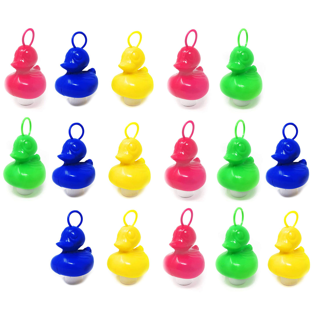 AMLI 16x Enten Angeln Pool Wasserspielzeug - Angelspiel Enten mit Öse & Gewicht | Kinder Spielzeug E