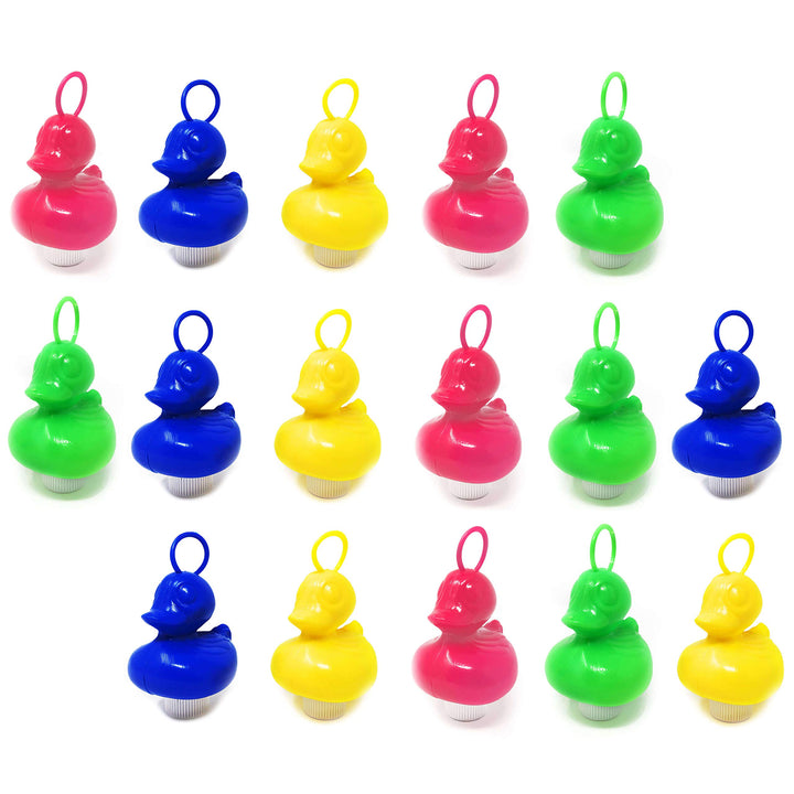 AMLI 16x Enten Angeln Pool Wasserspielzeug - Angelspiel Enten mit Öse & Gewicht | Kinder Spielzeug E