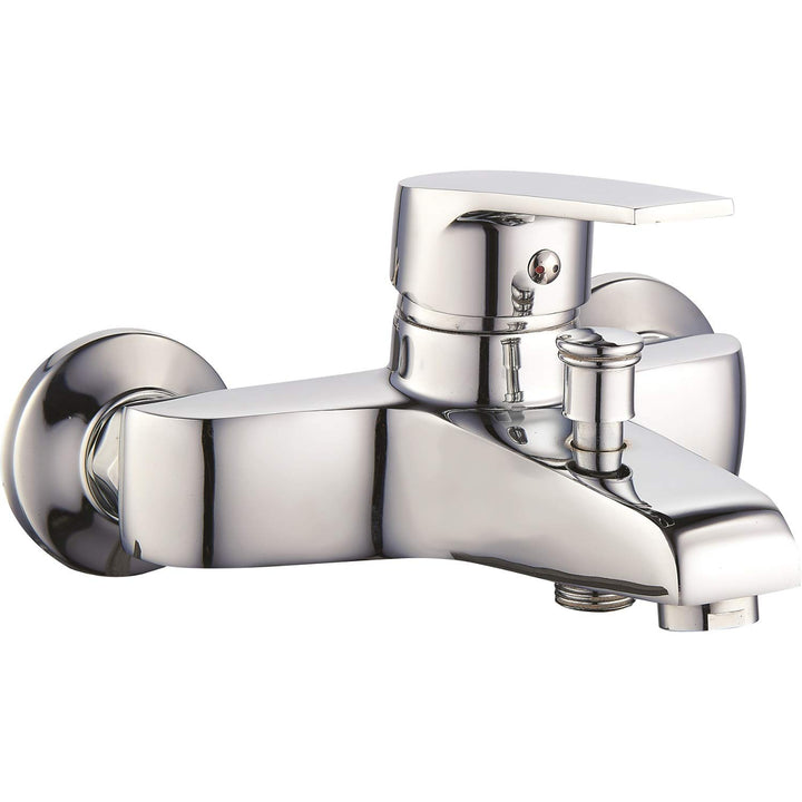 Badewannen-Armatur Serie Sette inkl. Handbrause, Wandhalter und Duschschlauch Einhebelmischer Wanne