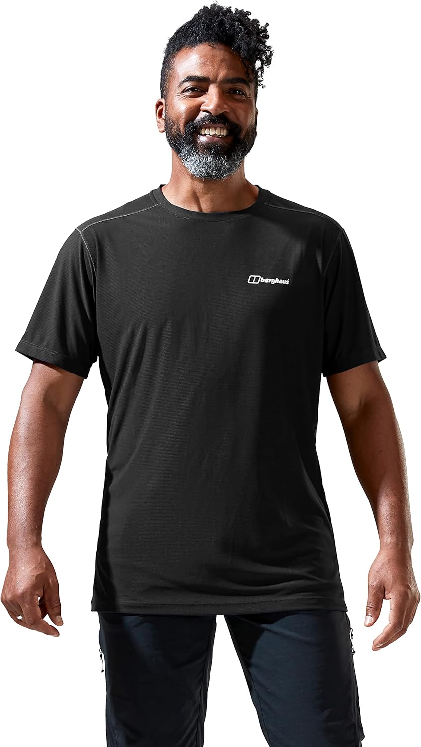 Berghaus Herren 24/7 Tech Basecrew Wicking T-Shirt L Schwarz/Schwarz, L Schwarz/Schwarz
