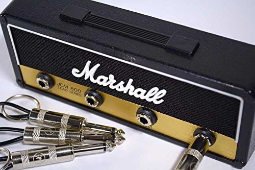 Pluginz Marshall Jack Rack II Schlüsselhalter hergestellt als JCM 800, 4 Jack Schlüsselringe und Mon